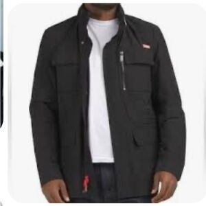 Hunter Green waterresistant, hooded jacket, size medium